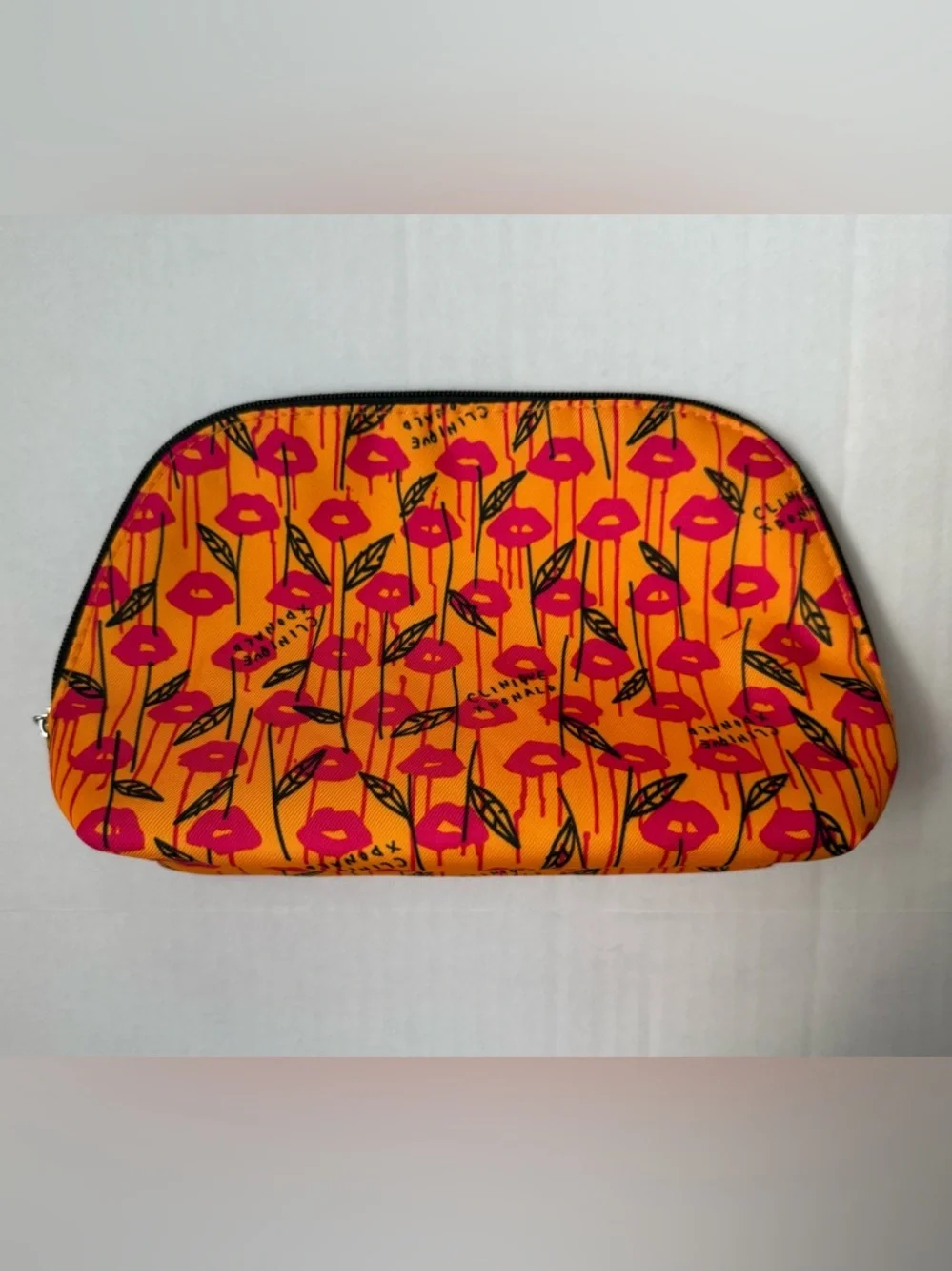 Clinique X Donald Robertson Collaboration Cosmetic Makeup Bag